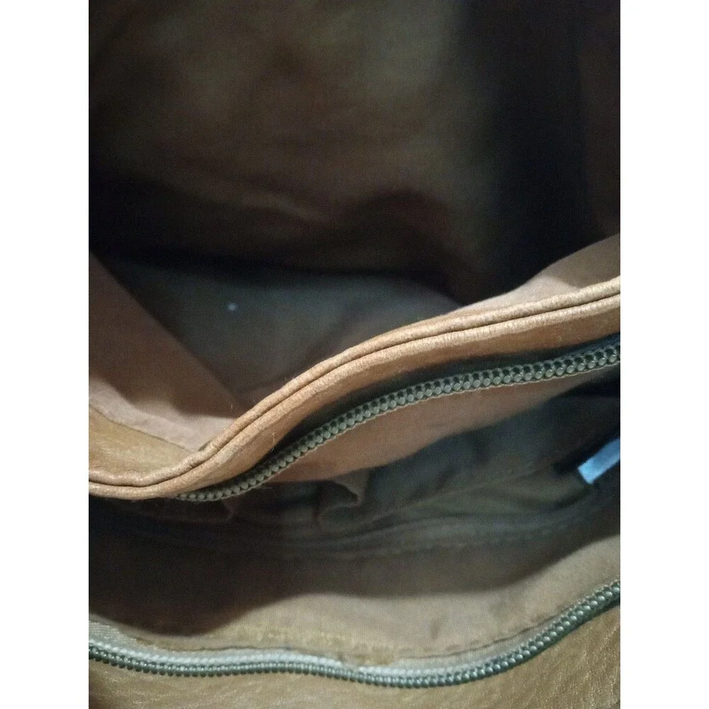 Stone Mountain Crossbody Purse Cognac – Zip Compartments...F-3